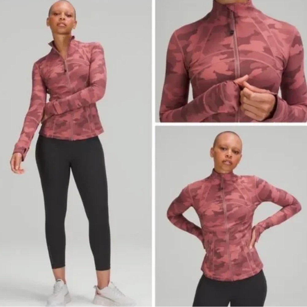 Lululemon Define Jacket Pink Camo size 16 NWT $128